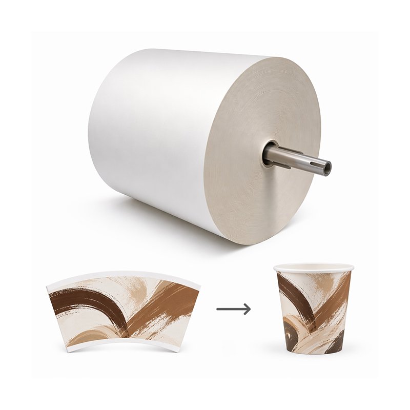 Rollo gigante de papel recubierto de PLA